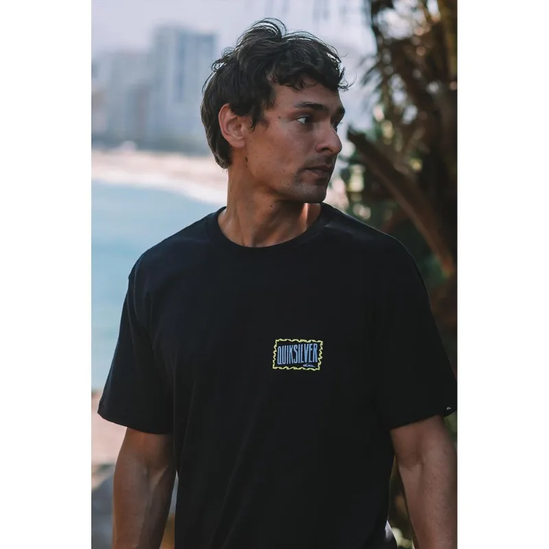 Camiseta Quiksilver M/C Gotam Foam Preto-Preto-GG
