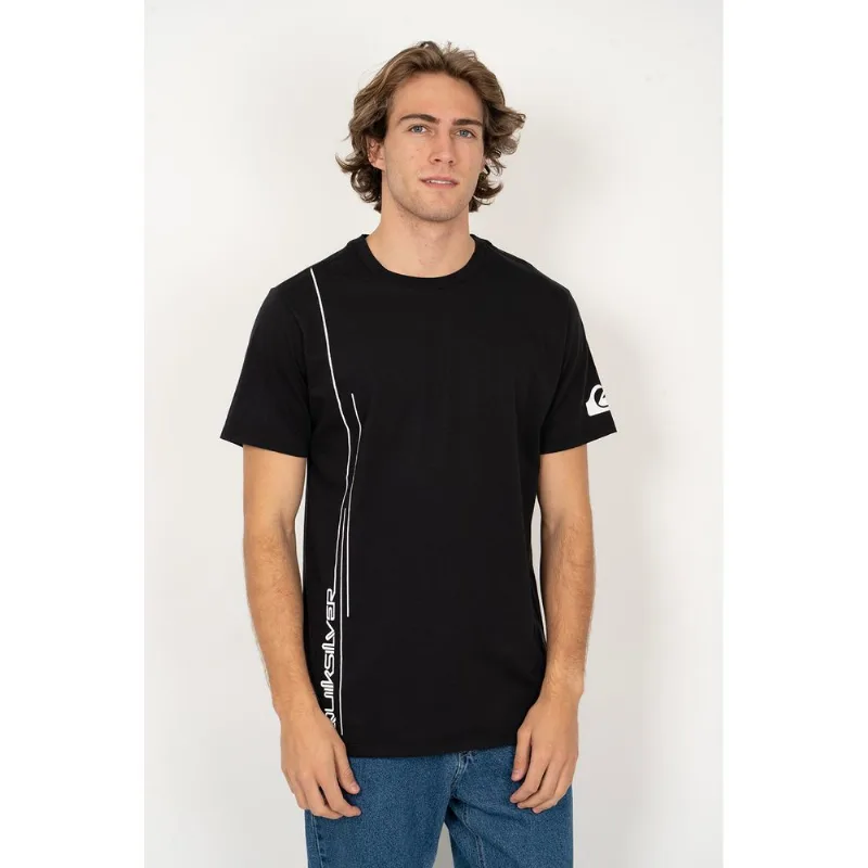 Camiseta Quiksilver M/C New Lines Preto-Preto-GG