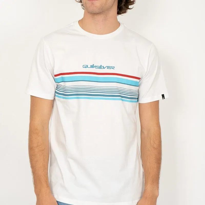 Camiseta Quiksilver Banner SM26 Masculina Snow White P / branco