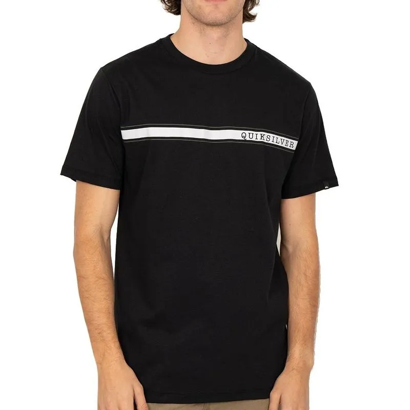 Camiseta Quiksilver Bait Stripe SM26 Masculina Preto P / preto