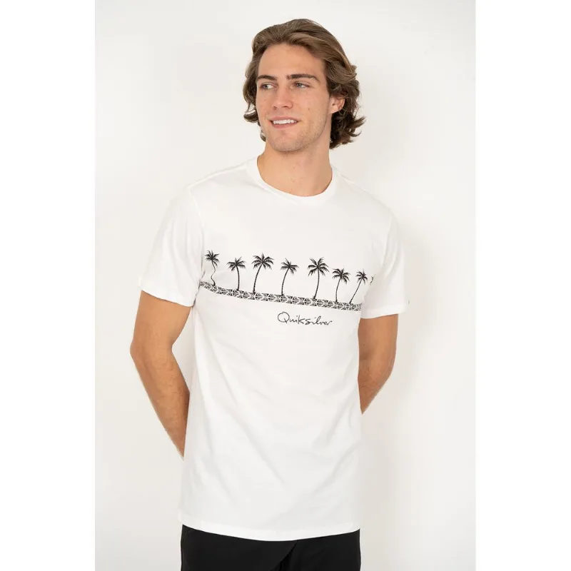 Camiseta Quiksilver M/C Summer Palms Snow White-SNOW WHITE-M