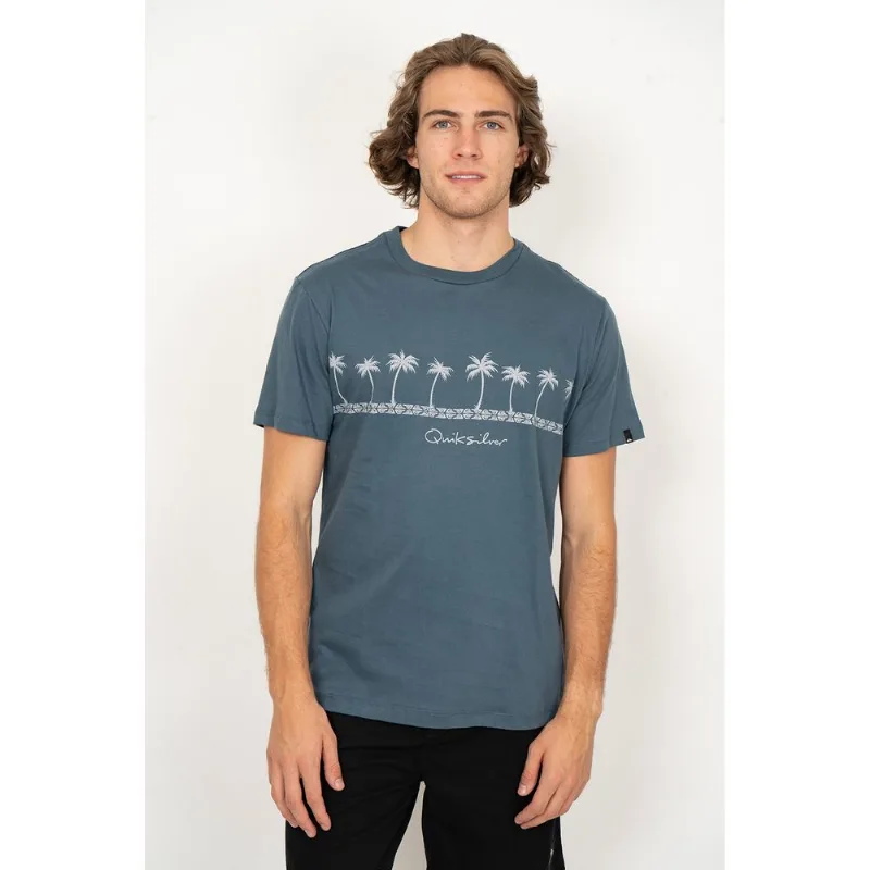 Camiseta Quiksilver M/C Summer Palms Azul Escuro-AZUL ESCURO-P