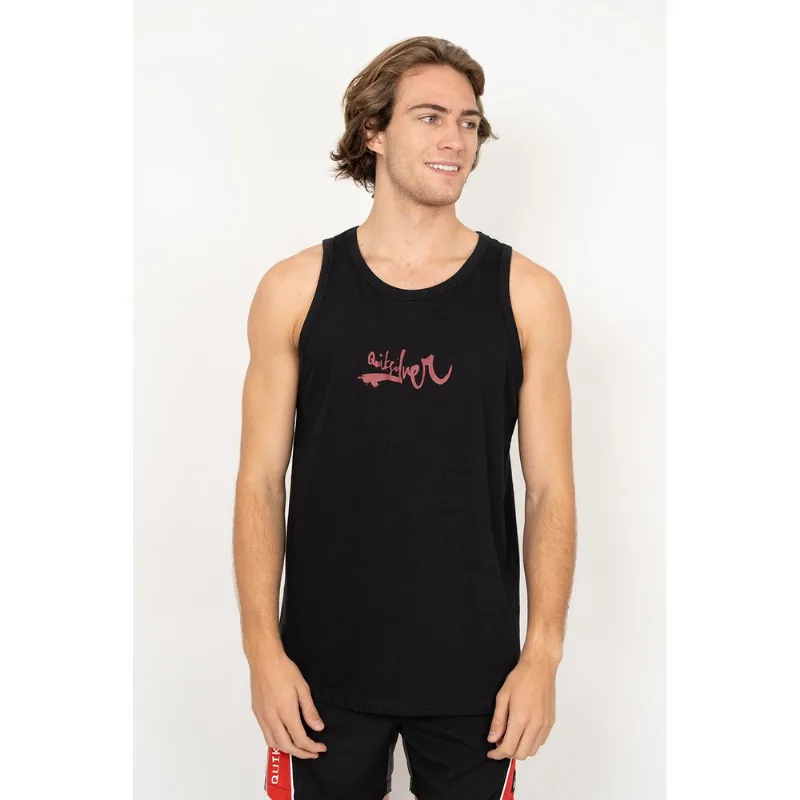 Regata Quiksilver Impaired Logo Dna Preto Regata Quiksilver Impaired Logo Dna Pre-Preto-G