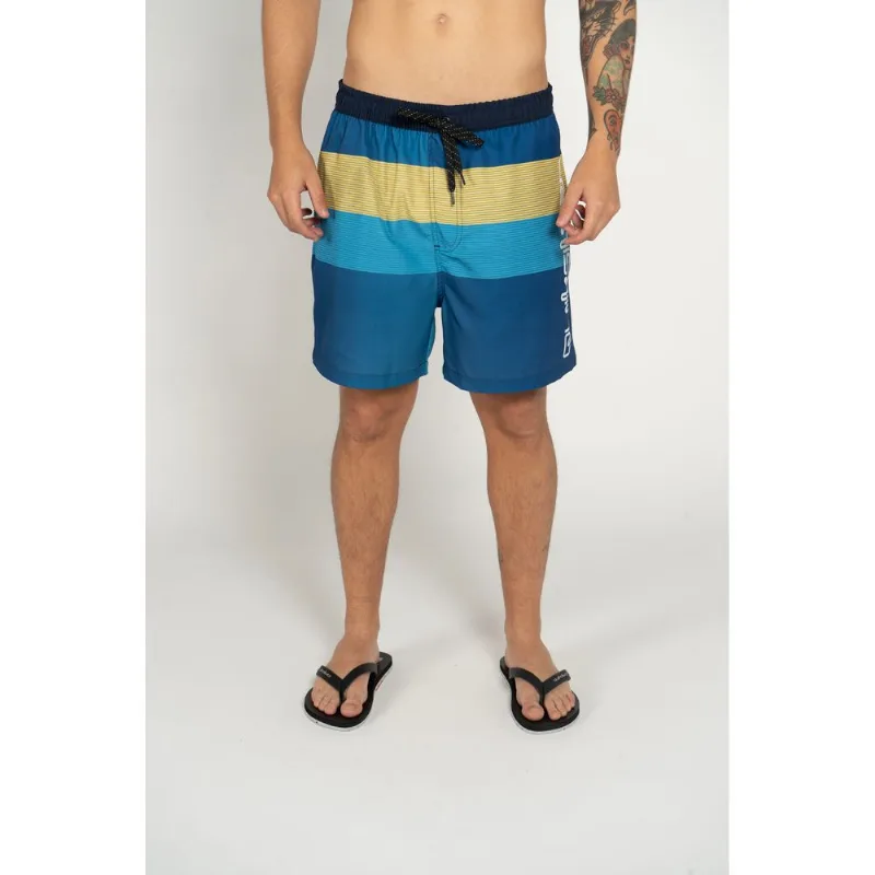 Boardshort Quiksilver Everyday Reconnect Stripe 17 Azul-Azul-P