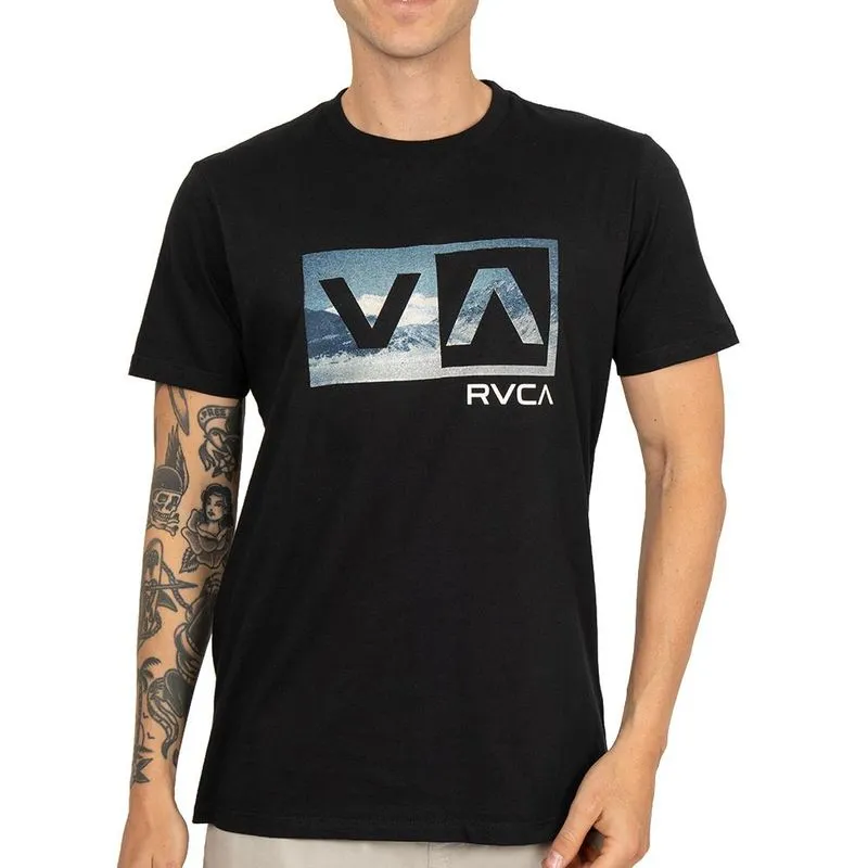 Camiseta RVCA Balance Box SS SM26 Masculina Preto GG / preto