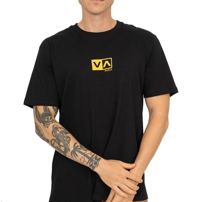 Camiseta RVCA Amini Balance Box SM26 Masculina Preto GG / preto