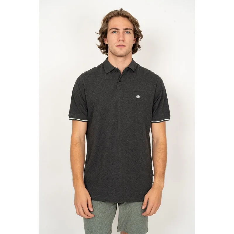 Polo Quiksilver M/C Light Line Preto Mescla P-PRETO MESCLA-G