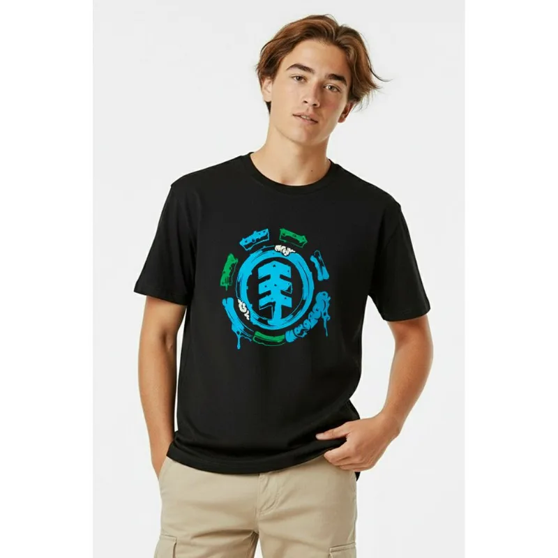 Camiseta Element M/C Rolling Dead Lg Tn Preto -Preto-10