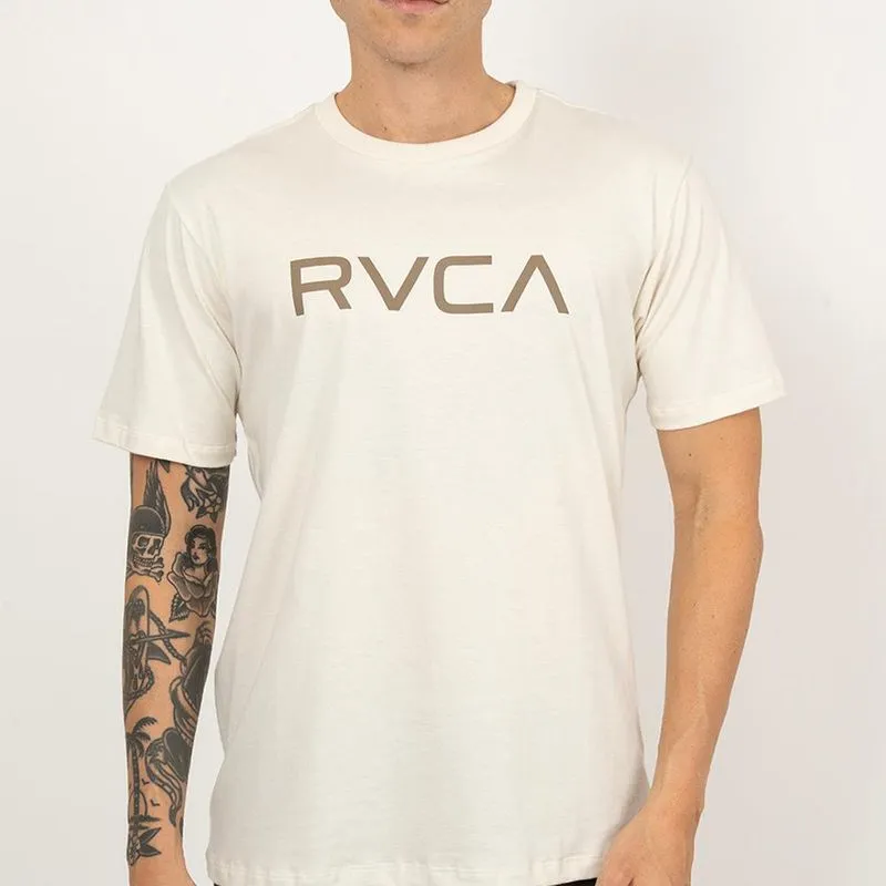 Camiseta RVCA Big RVCA PS SM26 Masculina Off White 1G / begê