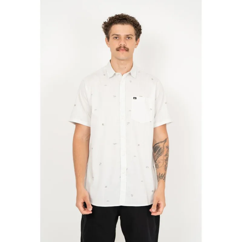 Camisa Quiksilver M/C Mini Sea Vibes Snow White Camisa Quiksilver M/C Mini Sea Vibes Snow Whi-SNOW WHITE-M
