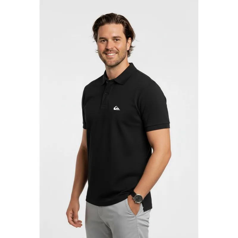 Polo Quiksilver M/C Embroidery Piquet Ps Preto Polo Quiksilver M/C Embroidery Piquet Ps Pret-Preto-G2