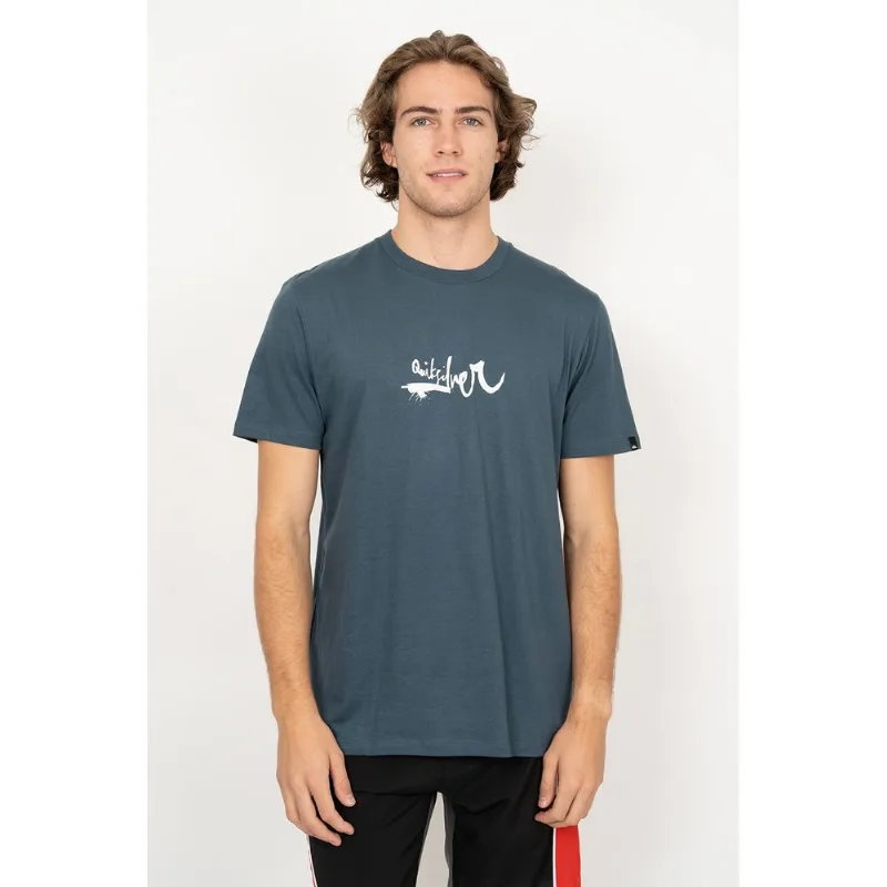 Camiseta Quiksilver M/C Impaired Logo Dna Azul Claro Camiseta Quiksilver M/C Impaired Logo Dna Azul Escuro P-AZUL ESCURO-P