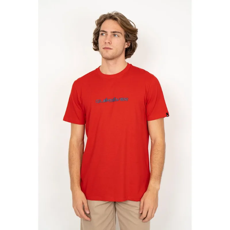 Camiseta Quiksilver M/C Omni Font Vermelho M-Vermelho-G