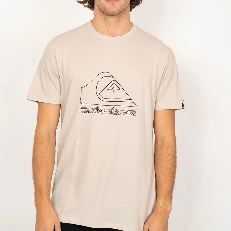 Camiseta Quiksilver New Tour SM26 Masculina Areia GG / begê