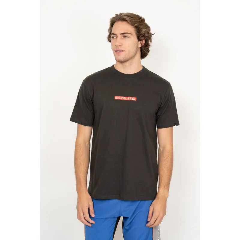 Camiseta Quiksilver M/C Clicker Logo Dna Cinza Escuro-CINZA ESCURO-G
