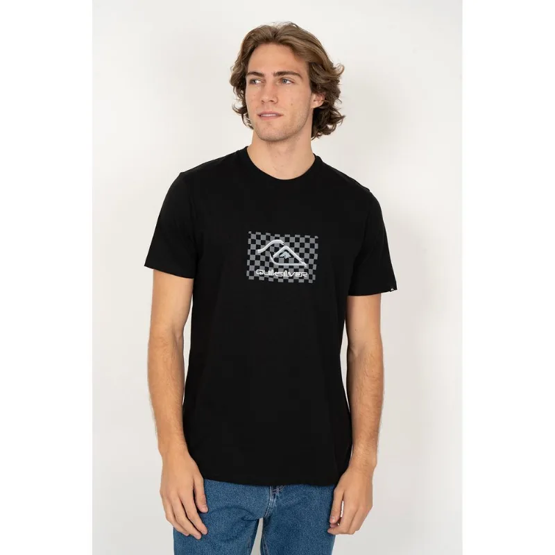 Camiseta Quiksilver M/C Quik Checker Preto-Preto-G