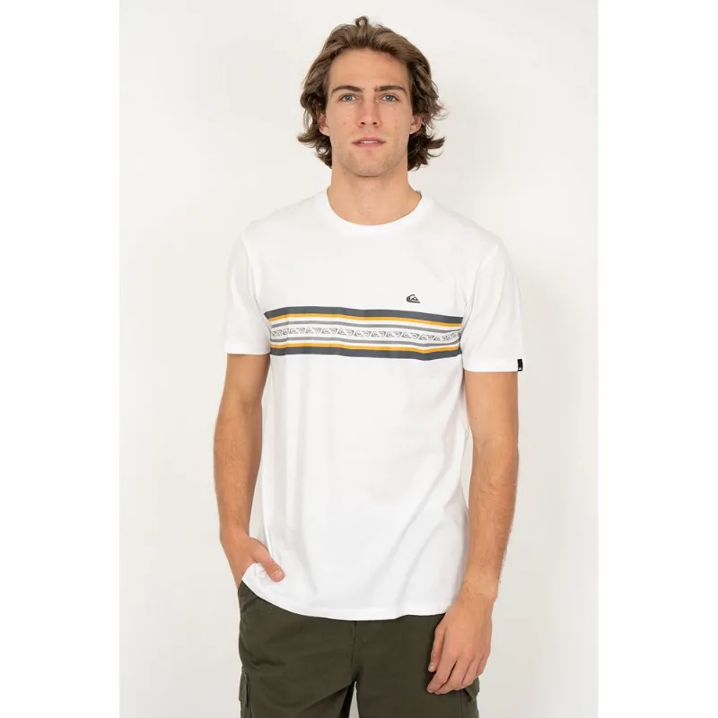 Camiseta Quiksilver M/C Line Logo Branco M-Branco-M