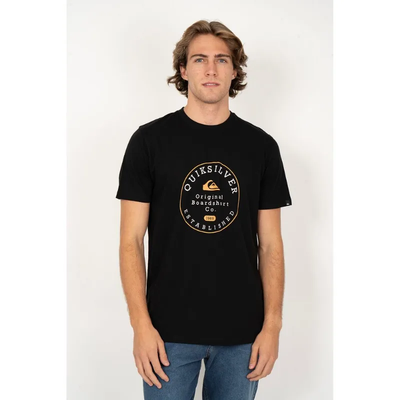 Camiseta Quiksilver M/C Circle Trim Preto P-Preto-P