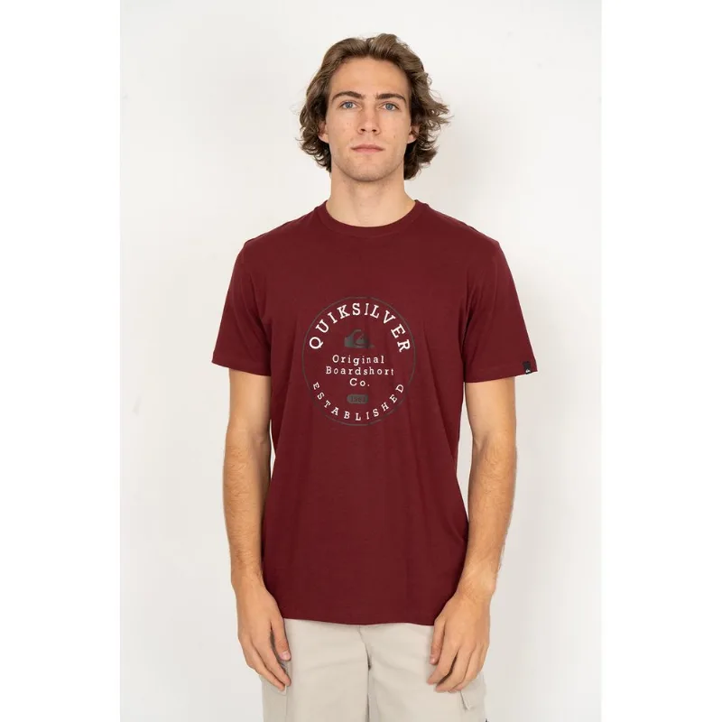 Camiseta Quiksilver M/C Circle Trim Vinho P-Vinho-M