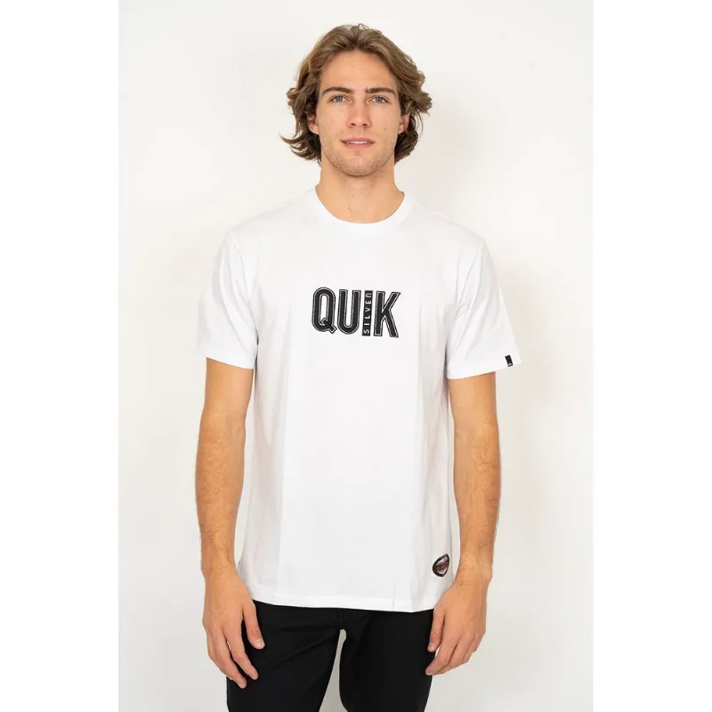 Camiseta Quiksilver M/C Emb Quik Outdoor Branco-Branco-G