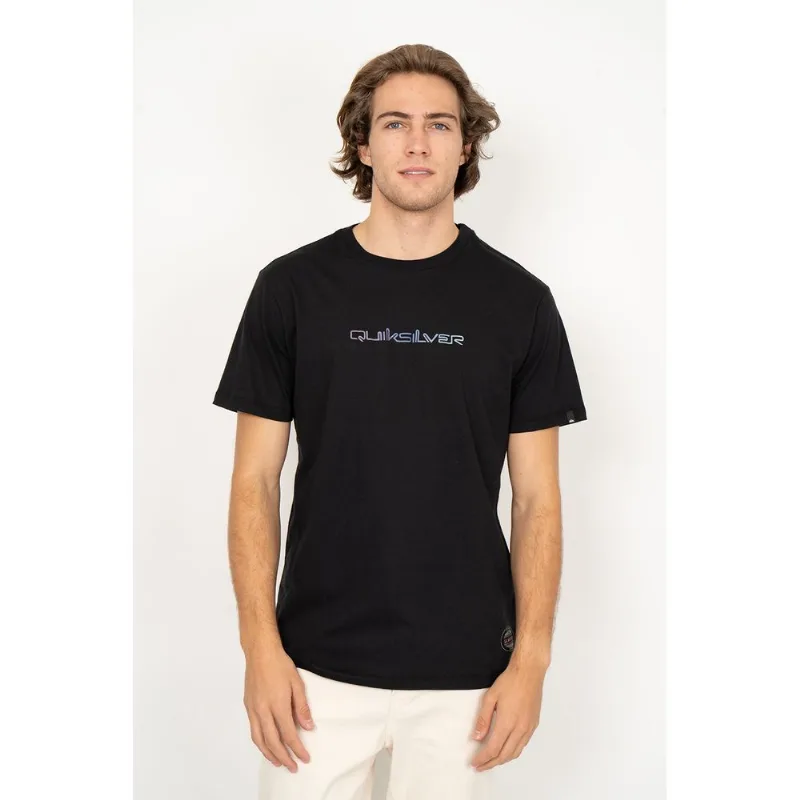 Camiseta Quiksilver M/C Gradient Type Holmes Preto-Preto-M