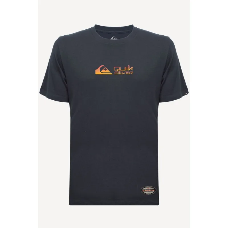 Camiseta Quiksilver M/C Gradient Broken Type Marinho-Marinho-GG