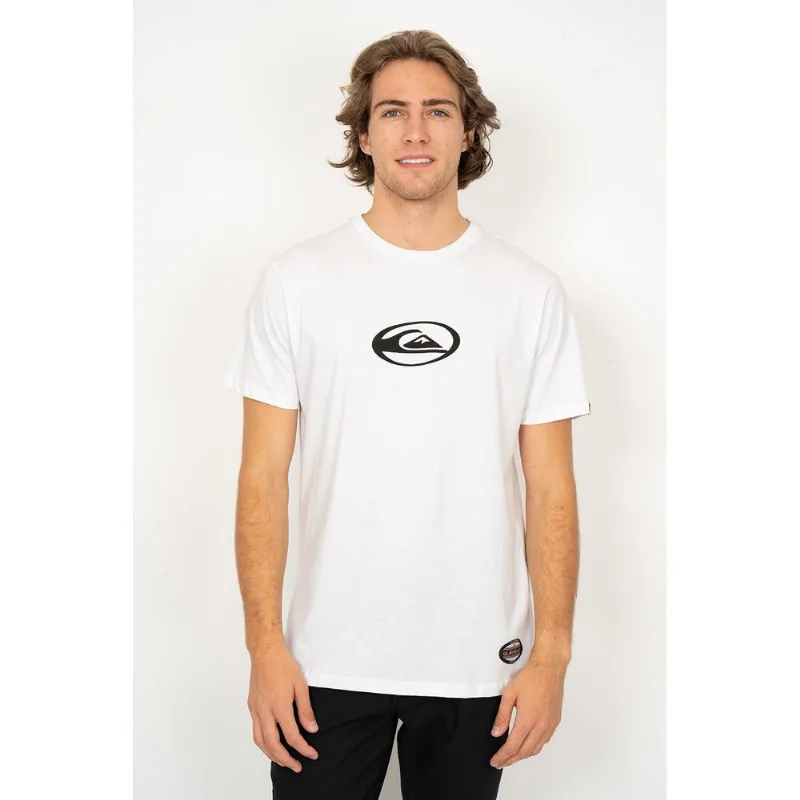 Camiseta Quiksilver M/C Domed Logo Checker Branco-Branco-P