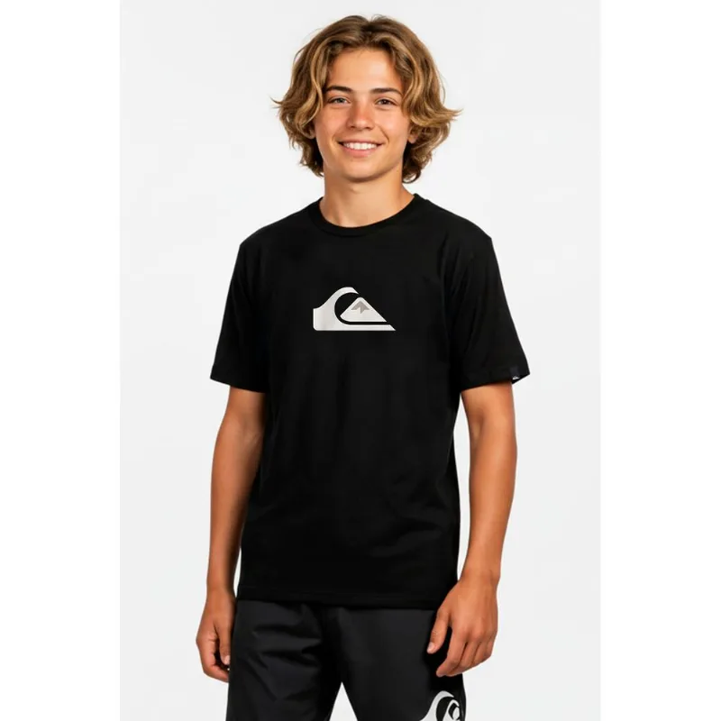 Camiseta Quiksilver M/C Comp Logo Tn Preto -Preto-16