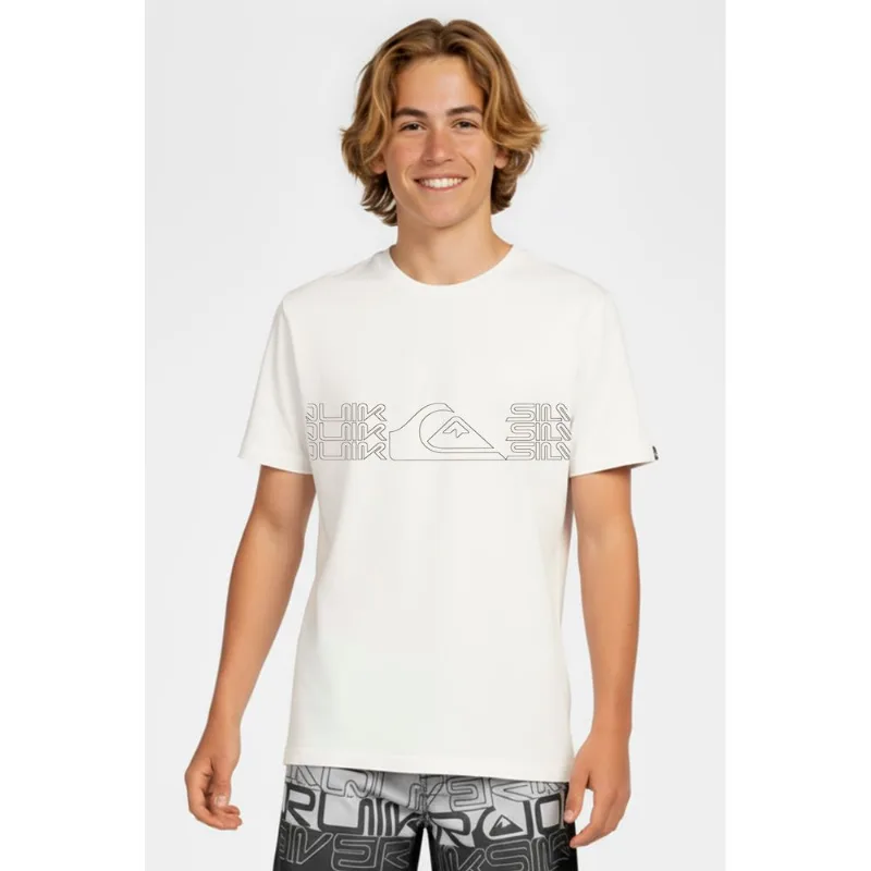 Camiseta Quiksilver M/C Big Block Tn Snow White -SNOW WHITE-12
