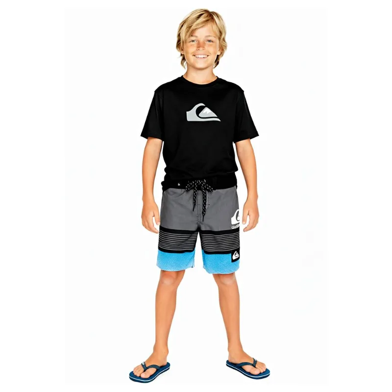 Boardshort Quiksilver Everyday Panel Stripe 21 Kd Preto-Preto-4