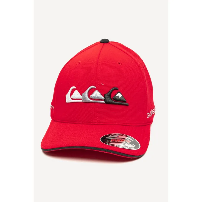 Boné Quiksilver Emb Three Logo Red-RED-P