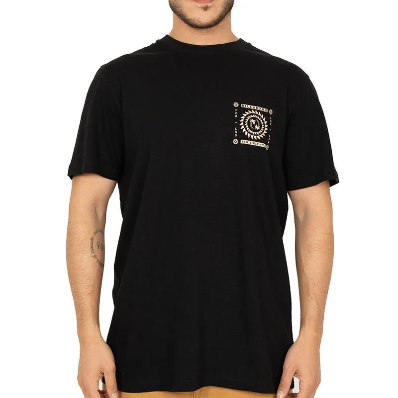 Camiseta Billabong Spun Out SM26 Masculina Preto GG / preto