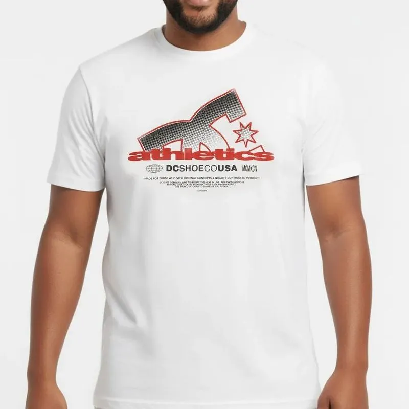 Camiseta DC Shoes Slathletic PS SM27 Masculina Branco 2G / branco