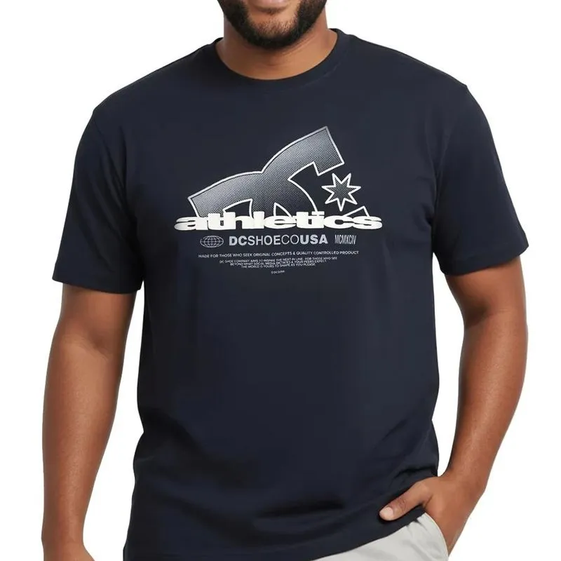 Camiseta DC Shoes Slathletic PS SM27 Masculina Marinho 3G / azul-escuro