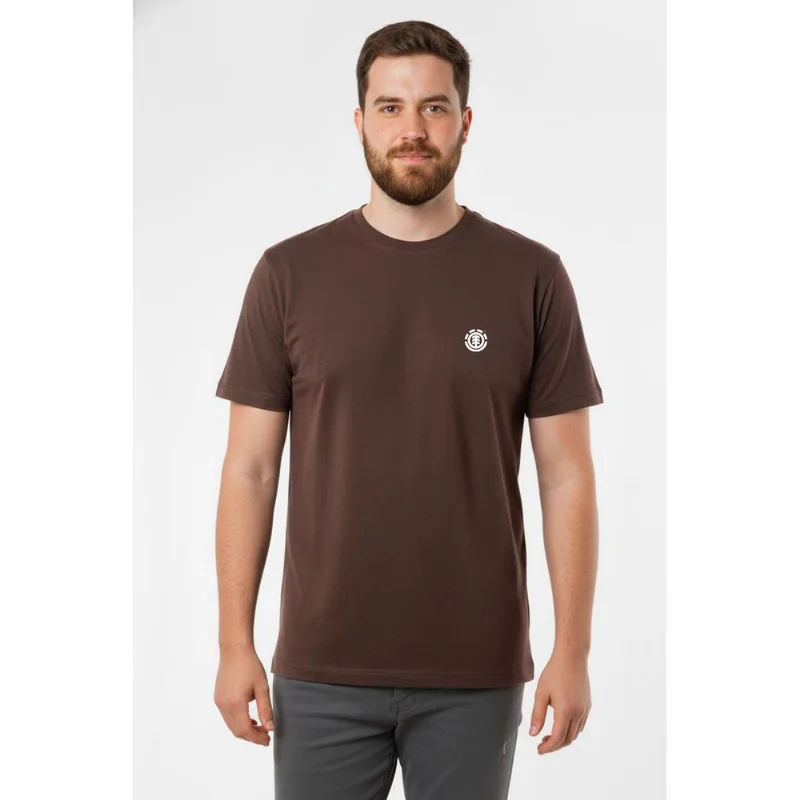 Camiseta Element M/C Mini Emb Ps Marrom Escuro -MARROM ESCURO-G1