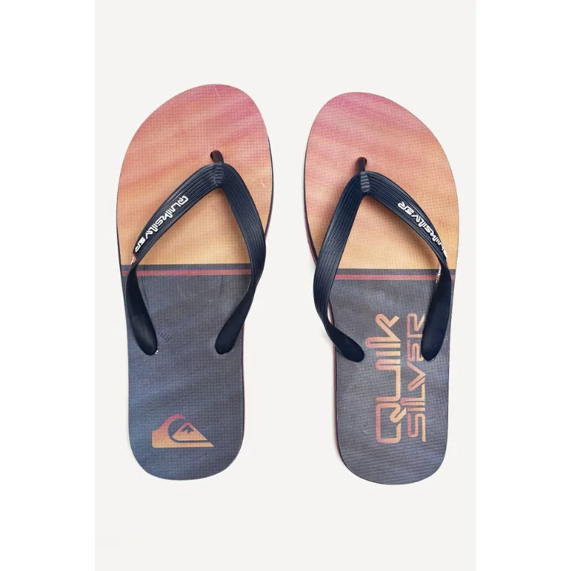 Chinelo Quiksilver Molokai Broken Type Marinho-Marinho-41/42