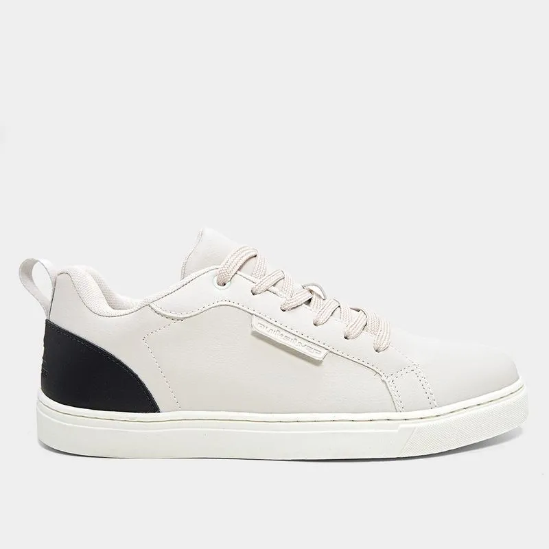 Tênis Quiksilver Class Nac Masculino - Masculino - Off White+Preto