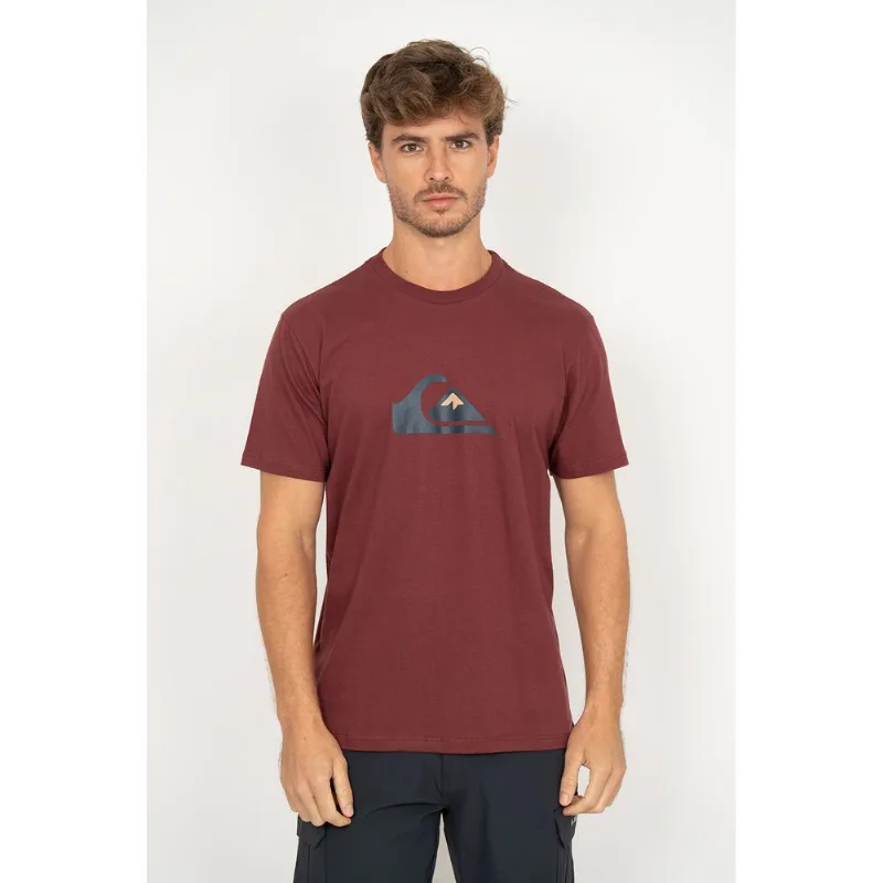 Camiseta Quiksilver M/c Comp Logo Vinho Gg