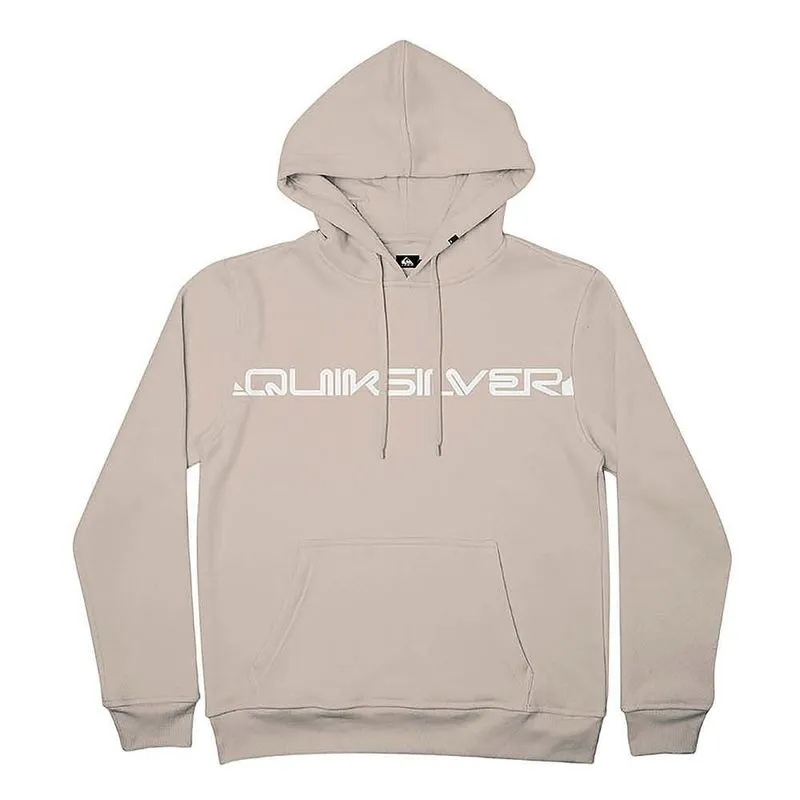 Moletom Quiksilver Canguru Word Block WT26 Masculino Areia M / begê