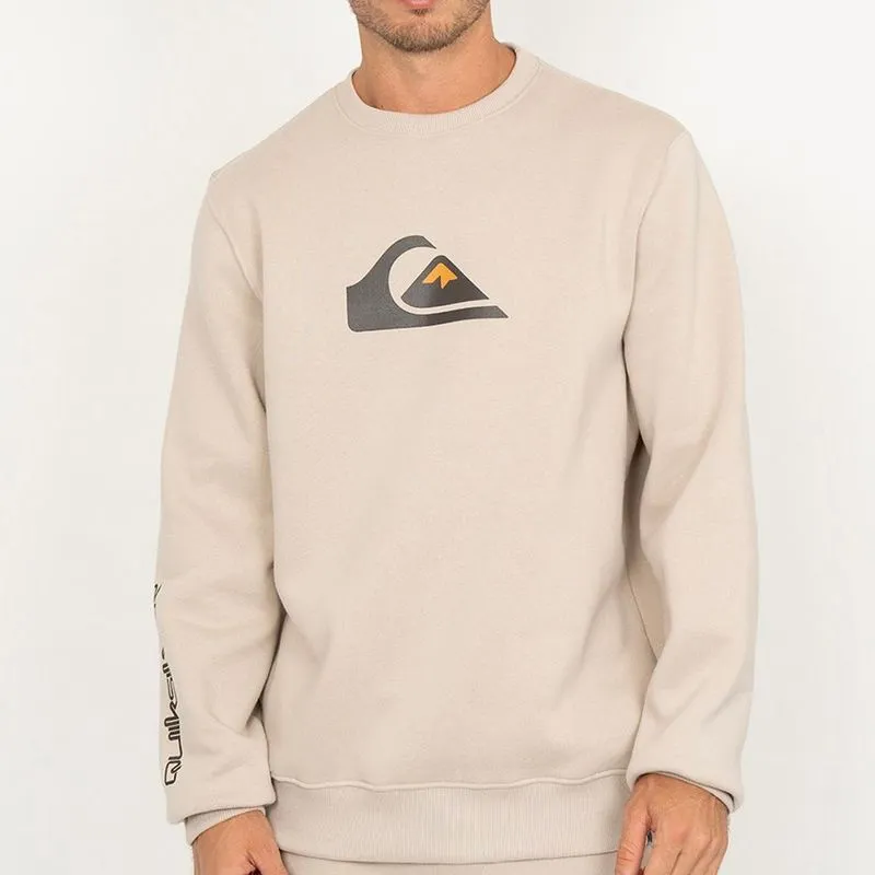 Moletom Quiksilver Careca Comp Logo WT26 Masculino Areia GG / begê