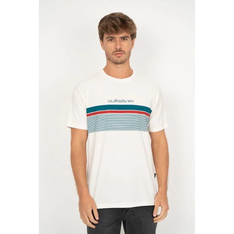 Camiseta Quiksilver M/C Kentin Stripe Snow White Camiseta Quiksilver M/C Kentin Stripe Snow Whi-SNOW WHITE-G