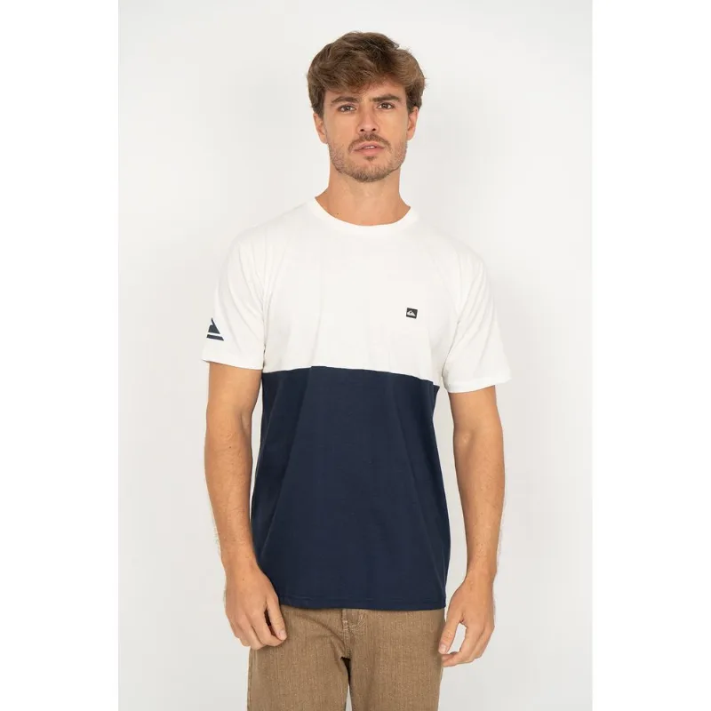 Camiseta Quiksilver M/C Tone Panel Marinho M