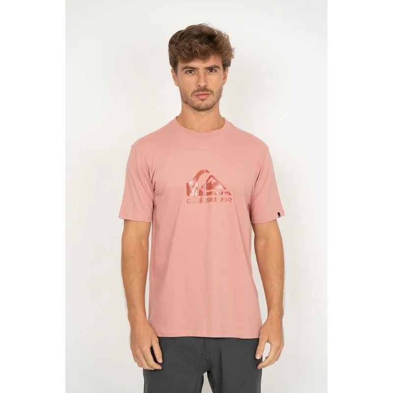 Camiseta Quiksilver M/c Full Logo Tonal Rosa Gg