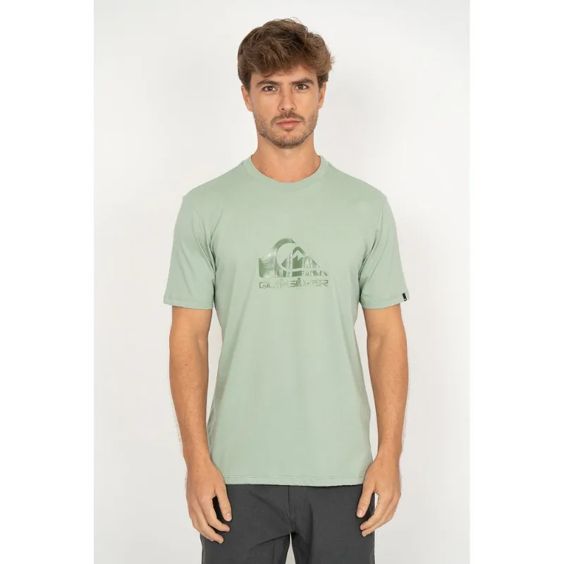 Camiseta Quiksilver M/c Full Logo Tonal Verde Claro M