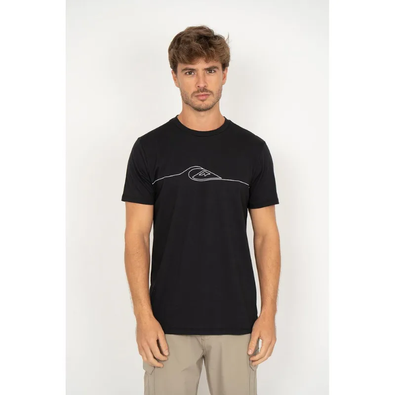 Camiseta Quiksilver M/c New Lines Preto Gg