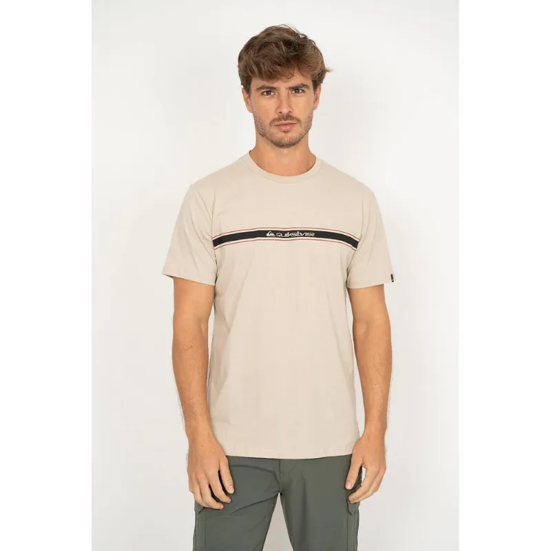 Camiseta Quiksilver M/C Bait Stripe Areia G