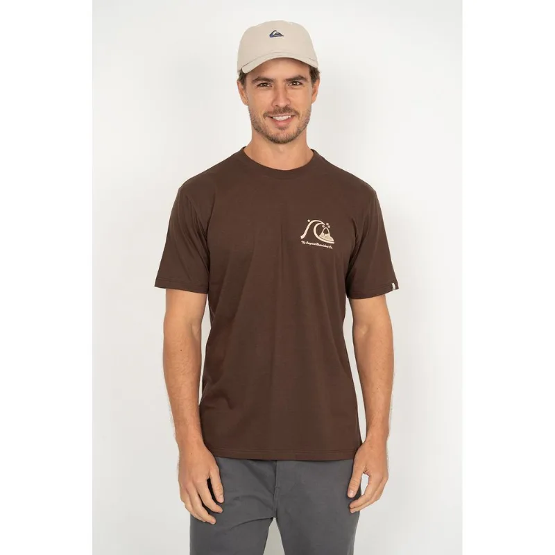 Camiseta Quiksilver M/c The Original Marrom Gg