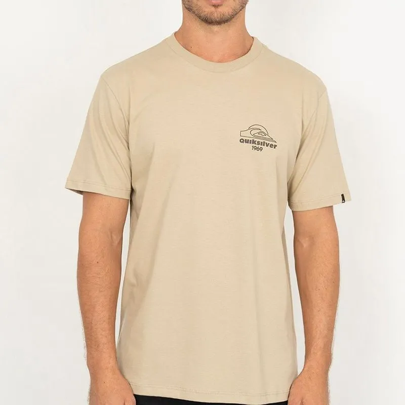 Camiseta Quiksilver Nature Nomad WT26 Masculina Areia P / begê
