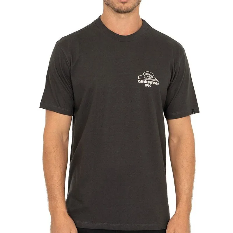 Camiseta Quiksilver Nature Nomad WT26 Masculina Cinza Escuro GG / chumbo