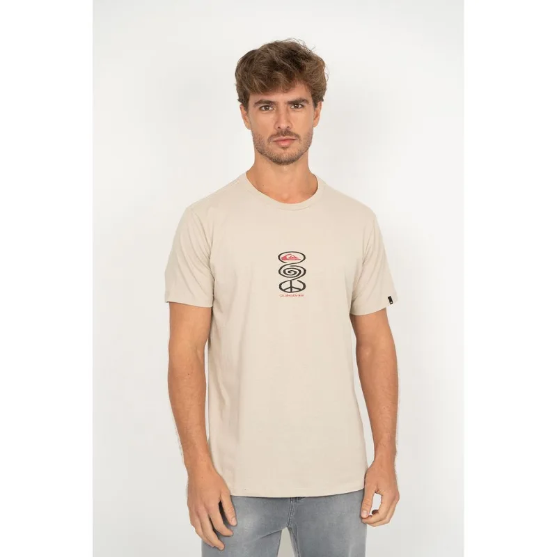 Camiseta Quiksilver M/c Harmony Spiral Areia P